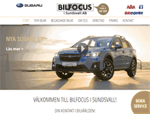 Tablet Screenshot of bilfocusisundsvall.com